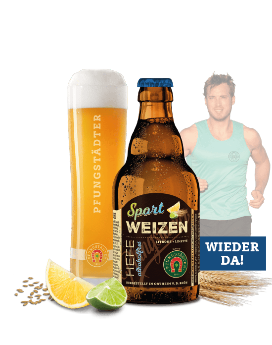 Flasche mit Sport Weizen Bier