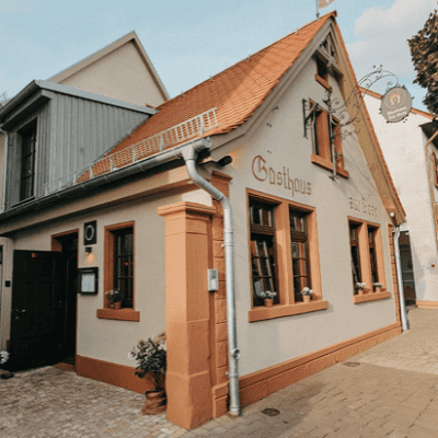 Außenansicht Gasthaus "Zur Rose" in Pfungstadt