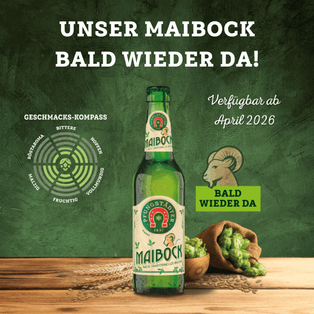 Dekoratives Bild mit Flasche Maibock