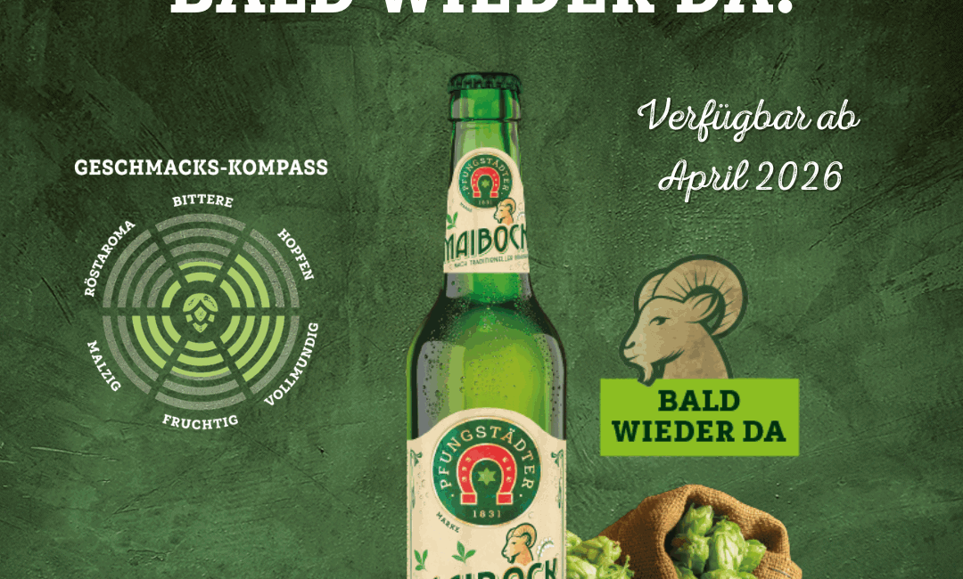 Dekoratives Bild mit Flasche Maibock