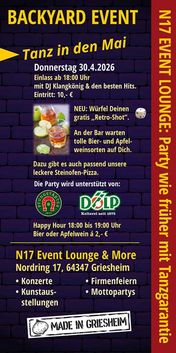 Flyer N17 Tanz in den Mai 2026