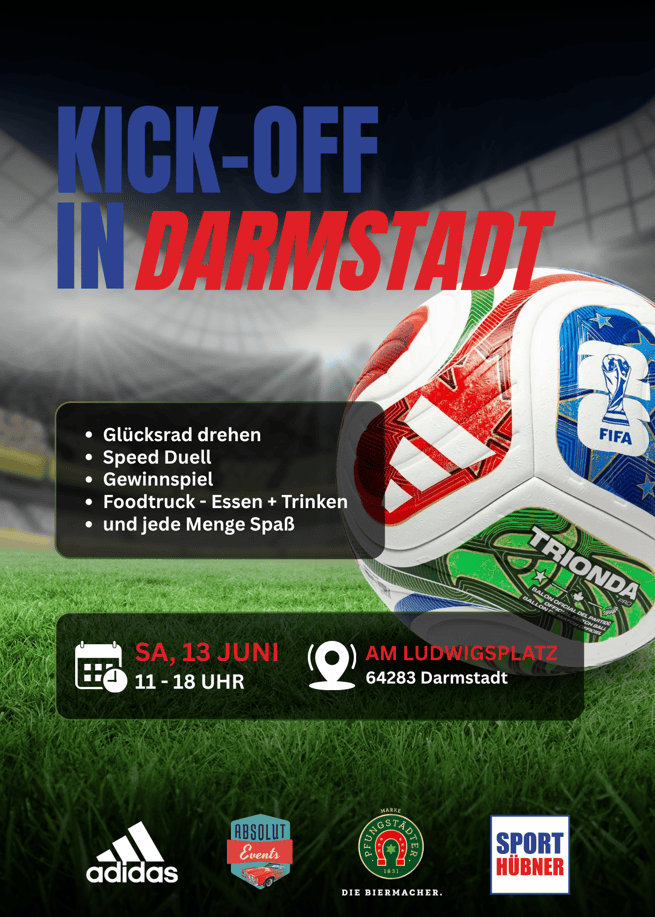Flyer Kick-off Darmstadt Sport Hübner