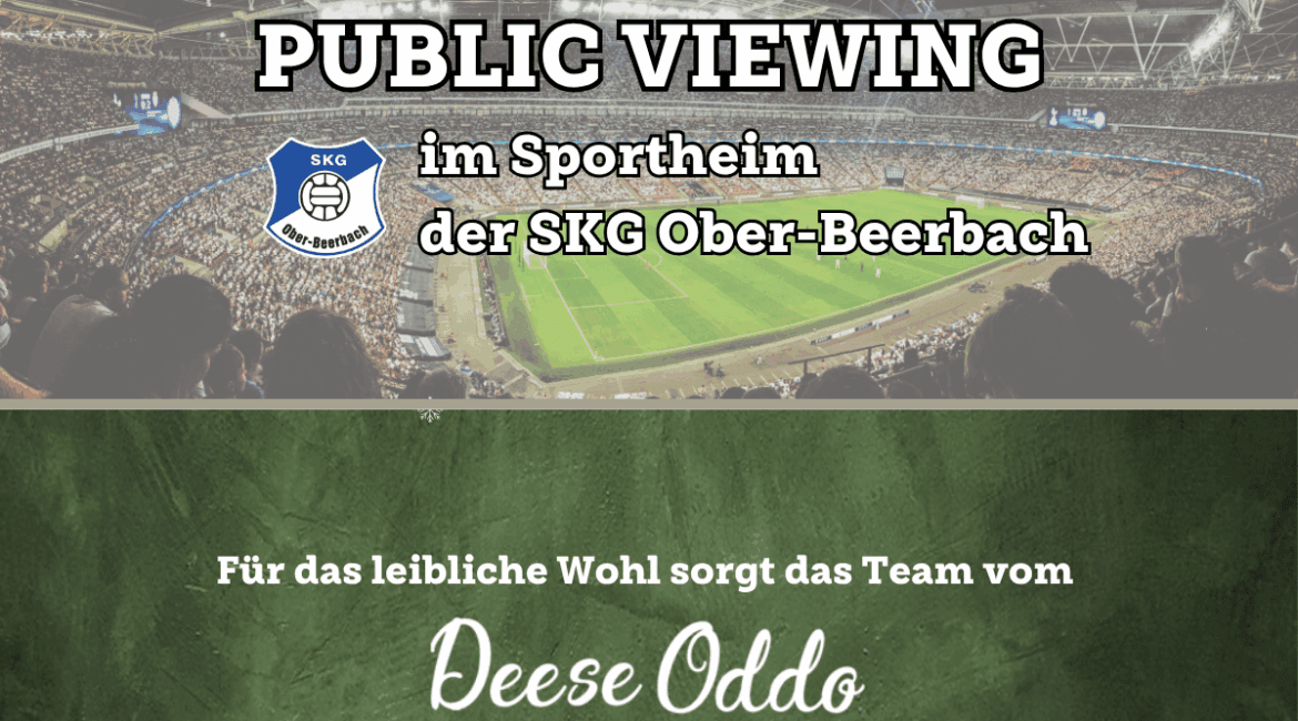 Beitragsbild Public Viewing im Sportheim der SKG Ober-Beerbach
