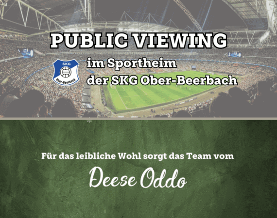Public Viewing bei der SKG Ober-Beerbach