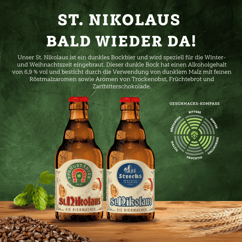 Beitragsbild St. Nikolaus mit zwei Flaschenabbildungen