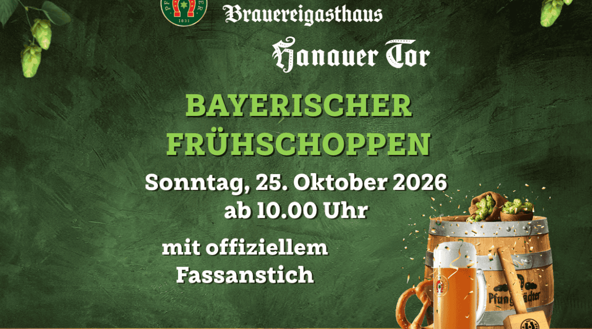 Beitragsbild Bayerischer Frühschoppen im Hanauer Tor in Babenhausen am 25.10.2026