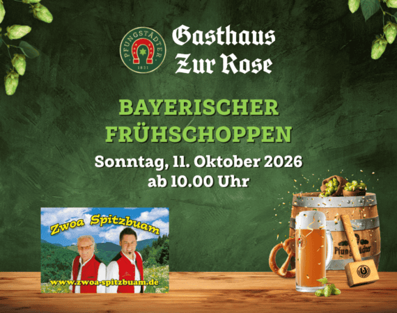 Bayerischer Frühschoppen im Gasthaus "Zur Rose"